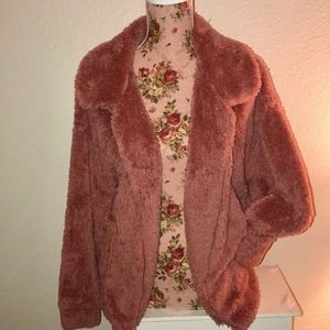 Pink mauve cozy warm jacket